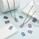 SUNNYCLUE 1 Box 18Pcs Tarot Charms Tarot Card Charm Plating Rainbow Color ouijas Rectangle Flat Alloy The Sun Star Moon Charms for Jewelry Making Charm Amulet Earring Necklace Supplies Adult DIY Craft FIND-SC0003-39-5