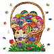 GLOBLELAND 200Pcs Easter Egg Wooden Jigsaw Puzzles for Adults Egg Basket Jigsaw Puzzles Wood Adult Colorful Jigsaw Puzzles for Birthday Christmas AJEW-WH0344-0012-1