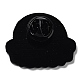 ナザールボンジュウのテーマエナメルピン  バックパックの衣類用の黒の亜鉛合金ブローチ  目  26x30mm JEWB-B012-01C-2