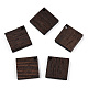 Colgantes de madera de wengué natural WOOD-T023-42-1