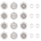 Arricraft 40 pcs plateaux pendentifs vierges de tournesol DIY-AR0002-11-1