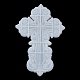 Molde de silicona para decoración de exhibición en forma de cruz religiosa DIY-K071-01B-5