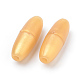 プラスチック離脱クラスプ  ゴムシリコーンの歯がひものネックレスのための  ゴールド  24x9mm  穴：2.5mm KY-R012-10-1