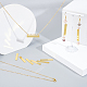 Unicraftale DIY Stempeln Blanko-Tag Anhänger Halskette Makings Kits DIY-PH0028-07-3