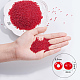 FINGERINSPIRE 11200pcs Glass Seed Beads 12/0 Small Craft Beads Loose Beads Kit(Red) for DIY Bracelet Necklaces Crafting Jewelry Making Supplies(2mm SEED-OL0001-09-01-3