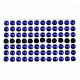 半透明のk9ガラスカボション  フラットバック  半円  ブルー  8x4mm  約84個/袋 GGLA-Q084-003A-1