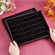 PH PandaHall 25 Grid Stackable Jewelry Tray Jewelry Storage Case with Lint Black Jewelry Drawer Organizer Tray Jewelry Organizer Storage Tray for Rings Earring Loose Diamond Rough Stone ODIS-WH0043-08-3