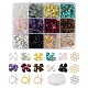 Kit fai da te per la creazione di braccialetti di pietre preziose miste DIY-FS0002-17-1
