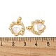 Подвески из латуни с микропаве из циркония KK-R210-09G-3