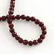 Dyed Round Natural Agate Beads Strands G-R258-3mm-01-2