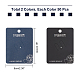 Nbeads 100 Pcs 2 Colors Paper Brooch Display Cards CDIS-NB0001-17-6