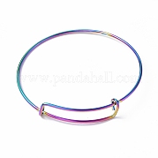 Placage ionique (ip) réglable 304 fabrication de bracelet en fil d'acier inoxydable MAK-F286-03MC