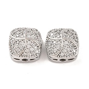 Латунные микропаве из прозрачного кубического циркония KK-S389-25P