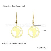 Серьги с подвесками в форме африканской карты DG1061-3