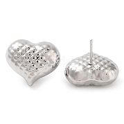 Серьги латунные гвоздики EJEW-K276-04P