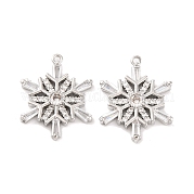 Латунные микропаве прозрачные подвески с фианитом KK-S389-14P