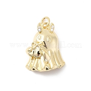 Латунные микро проложить кубического циркония подвески KK-Z137-12G