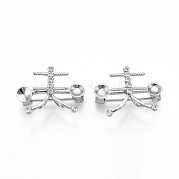 Латунь микро проложить кубического циркония фурнитуры брошки KK-N258-19P