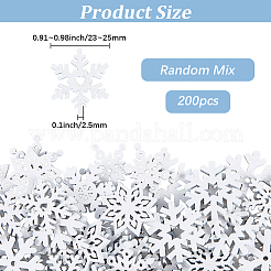 1 пакетик рождественских деревянных кабошонов&nbsp;WOOD-PA0001-32