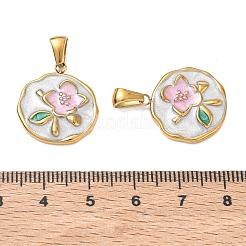 304 Edelstahl-Emaille-Anhänger&nbsp;AL-CBA618D-01G-K