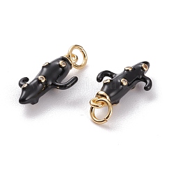 Латунные микропаве прозрачные подвески с фианитом KK-C100-17G