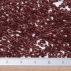 MIYUKIラウンドロカイユビーズ  日本製シードビーズ  11/0  （rr2410)透明ダークトパーズ  11/0  2x1.3mm  穴：0.8mm  約50000個/ポンド&nbsp;SEED-G007-RR2410