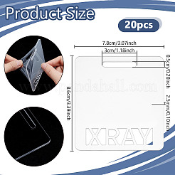 Прозрачный акриловый значок медсестры AJEW-WH0604-72B