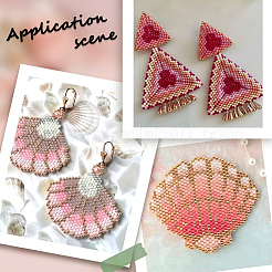 168 г двухцветных непрозрачных стеклянных бусин для выпечки&nbsp;SEED-SP0001-03A-02