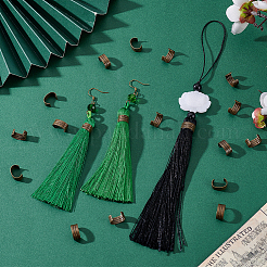 120шт латунные складные обжимные концы&nbsp;KK-PH0014-10AB