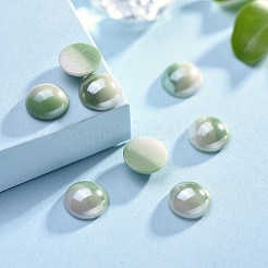 Непрозрачные стеклянные кабошоны GGLA-S038-12M-8mm