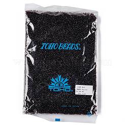 TOHOラウンドシードビーズ  日本製シードビーズ  （6c）透明なアメジスト  8/0  3mm  穴：1mm  約10000個/ポンド&nbsp;SEED-TR08-0006C
