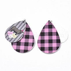 Большие подвески из искусственной кожи с животными FIND-R084-04E