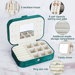 Set di gioielli in velluto rettangolare&nbsp;AJEW-WH0329-67B
