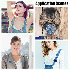 14 шт. 7 стиля джинсовой ткани украшения аксессуары&nbsp;DIY-HY0002-60A