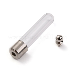 Кулон из прозрачной стеклянной бутылки&nbsp;LS-GGLA-B001-03P