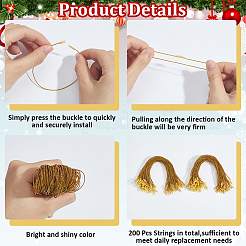 200 шт. полиэстеровый шнур для бирки цепи&nbsp;FIND-CP0003-36A