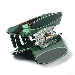 Пластиковые заколки для волос из ПВХ ко Дню Святого Патрика&nbsp;LS-PHAR-D016-01B