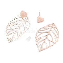 Серьги-гвоздики из латуни с реечным покрытием&nbsp;EJEW-C108-02RG