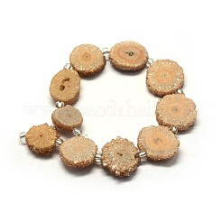 Chapelets de perles en cristal de quartz druzy naturel&nbsp;G-F582-A13