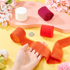 4 рулон двухцветной полиэстеровой ленты с потертостями OCOR-TA0002-87D