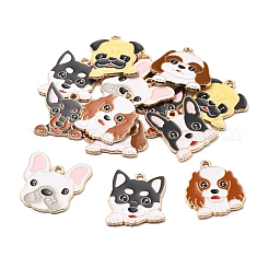 14 шт. 7 стиля эмалевых подвесок в виде животных-щенков&nbsp;FIND-FS0004-13