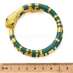 Браслеты из сплава змеи для женщин&nbsp;BJEW-Z135-01G-02