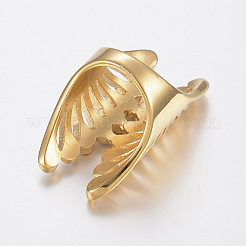 Anillos de dedo con rhinestone de acero inoxidable 304 con revestimiento iónico (IP)&nbsp;RJEW-H125-56G