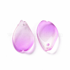 Прозрачный лак окрашенные стеклянные подвески GLAA-S190-014A-04