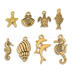 64шт. 8 стиля подвески из сплава в тибетском стиле&nbsp;TIBEP-SC0003-27