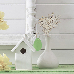 24 шт. 5 стиля необработанных деревянных цветочных украшений своими руками для праздничного искусства&nbsp;WOOD-FH0002-47