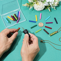 2 шт. 2 стиля ожерелья из нержавеющей стали в виде флаконов духов&nbsp;NJEW-PH0001-50