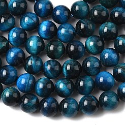 Природных тигровый глаз бисер нитей G-K203-87-10mm