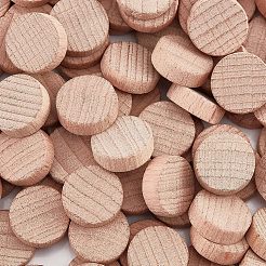 Pièces rondes en bois de hêtre&nbsp;WOOD-WH0119-05A