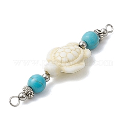 Подвески-коннекторы из окрашенной синтетической бирюзы&nbsp;PALLOY-JF02767